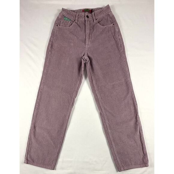 Empyre Pants - Empyre Corduroy Pants Womens Size 1 Lavender Purple Straight Wide Leg